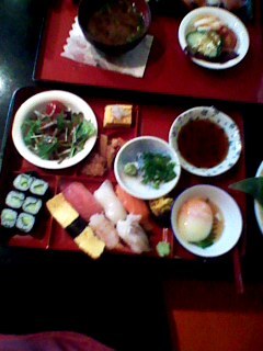 寿司ランチ 雅の780円の握りセット
